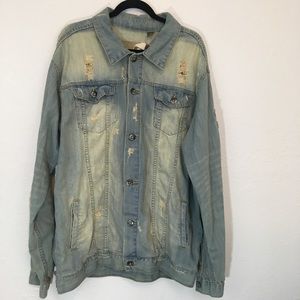 Oversized Jean Jacket Vintage Style 3XL